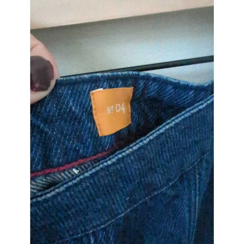 Anthropologie Pilcro and the Letterpress Denim Button Front Skirt size 4